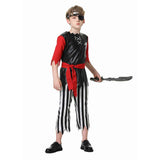 Childrenswear Kids Children Pirate Boys Role Cosplay Costume Outfits Halloween Carnival Suit