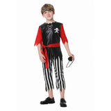 Childrenswear Kids Children Pirate Boys Role Cosplay Costume Outfits Halloween Carnival Suit