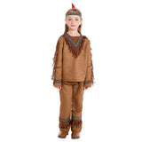 Childrenswear Kids Children Stage Performance Clothing Indians Indigenous People Cosplay Costumes