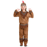 Childrenswear Kids Children Stage Performance Clothing Indians Indigenous People Cosplay Costumes