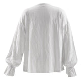 Childrenswear Kids Children White Lace Up Renaissance Shirt Cosplay Costume Outfits Halloween Carnival Suit