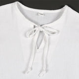 Childrenswear Kids Children White Lace Up Renaissance Shirt Cosplay Costume Outfits Halloween Carnival Suit
