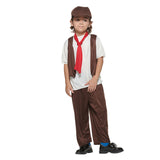 Childrenswear Medieval Little Boy Working CostumeCosplay Costume Outfits Halloween Carnival Suit