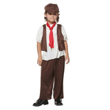 Childrenswear Medieval Little Boy Working CostumeCosplay Costume Outfits Halloween Carnival Suit
