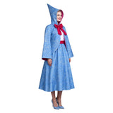 Cinderella Fairy Godmother Women Blue Outfit Cosplay Costume Halloween Carnival Party Suit