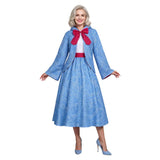 Cinderella Fairy Godmother Women Blue Outfit Cosplay Costume Halloween Carnival Party Suit