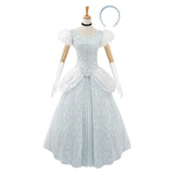 Cinderella Light Blue Dress Cosplay Costume Halloween Carnival Party Suit