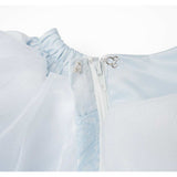 Cinderella Light Blue Dress Cosplay Costume Halloween Carnival Party Suit