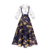 Clair Obscur Clair‌ Black Dress Cosplay Costume Halloween Carnival Party Suit