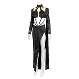 Clair Obscur Lune Women Black Outfit Cosplay Costume Halloween Carnival Party Suit