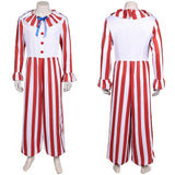 Clown in A Cornfield Costume Flando Cosplay Red The Clown Set For Adult Man Halloween Carnival Suit