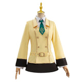 Code Geass C.C Yellow School Uniform Anime Character Cosplay Costume Outfits Halloween Carnival Suit