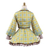 Code Geass C.C. Women Green Plaid Skirt Cosplay Costume Halloween Carnival Party Suit