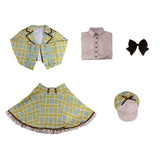 Code Geass C.C. Women Green Plaid Skirt Cosplay Costume Halloween Carnival Party Suit