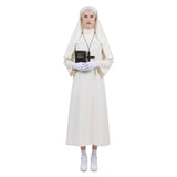 Conjuring The Nun Women White Outfit Cosplay Costume Halloween Carnival Party Suit