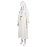 Conjuring The Nun Women White Outfit Cosplay Costume Halloween Carnival Party Suit