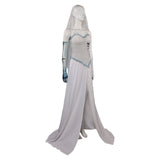 Corpse Bride Emily White Wedding Dress Cosplay Costume Outfits Halloween Carnival Suit