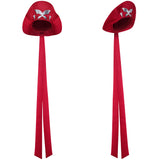 Psylocke Cosplay Red Hat Adult Woman Halloween Carnival Accessories