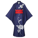 Cosmic Princess Kaguya Kaguya Cosplay Dark Blue Costume kimono Halloween Carnival Party
