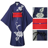 Cosmic Princess Kaguya Kaguya Cosplay Dark Blue Costume kimono Halloween Carnival Party