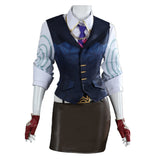 Valorant Costume Chamber Cosplay Blue Outfit For Adult Female Halloween Carnival Suit