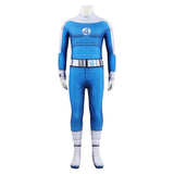 Kids The Thing Cosplay Costume For Unisex Children Superhero Blue Jumpsuit Halloween Carnival Suit