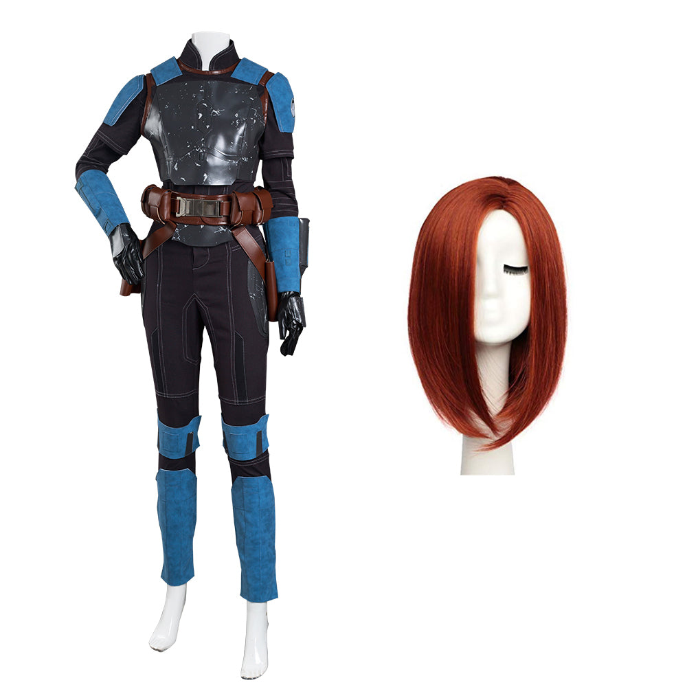 The Mando S2 Bo Katan Kryze Cosplay Costume Jumpsuit Outfits Halloween Carnival Suit Costume Wig Female S