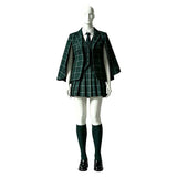 Coven Academy Blair Women Green School Uniform Cosplay Costume Halloween Carnival Party Suit