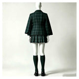 Coven Academy Blair Women Green School Uniform Cosplay Costume Halloween Carnival Party Suit