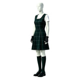 Coven Academy Sasha Women Green Dress Cosplay Costume Halloween Carnival Party Suit