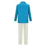 Coyote vs. Acme Foghorn Leghorn Blue Suit Cosplay Costume Halloween Carnival Party Suit