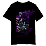 Cyberpunk 2077 Tarot The Chariot Black 3D Printed T-shirt Cosplay Costume Outfits Halloween Carnival Suit