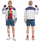 Cyberpunk Roman Carax White Coat Outfit Cosplay Costume Halloween Carnival Party Suit