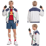 Cyberpunk Roman Carax White Coat Outfit Cosplay Costume Halloween Carnival Party Suit