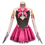 Overwatch Costume D.VA Cosplay Magical Girl Black Red Dress For Adult Female Halloween Carnival Suit