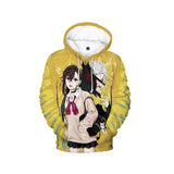 DANDADAN Momo Ayase Cosplay Costume Yellow Hoodie For Unisex Adult Man Female Halloween Carnival Suit