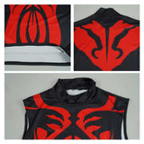 Darth Maul Black Outfit with Cape Cosplay Costume Halloween Carnival Party Suit