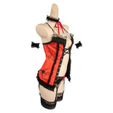 Date A Live Kurumi Tokisaki Sexy Red Lingerie Cosplay Costume Outfits Halloween Carnival Suit