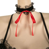 Date A Live Kurumi Tokisaki Sexy Red Lingerie Cosplay Costume Outfits Halloween Carnival Suit