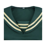 Dead Account Kiyomi Urusugawa Green Cosplay Costume Halloween Carnival Party Suit