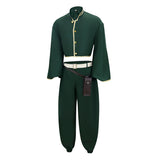 Dead Account Souji Enishiro Green Cosplay Costume Halloween Carnival Party Suit   