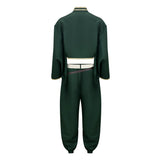 Dead Account Souji Enishiro Green Cosplay Costume Halloween Carnival Party Suit   