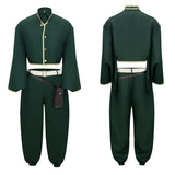 Dead Account Souji Enishiro Green Cosplay Costume Halloween Carnival Party Suit   