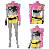 Dead by Daylight Mina Key Women Pink Outfit Cosplay Costume Halloween Carnival Party Suit