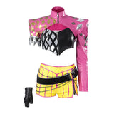 Dead by Daylight Mina Key Women Pink Outfit Cosplay Costume Halloween Carnival Party Suit