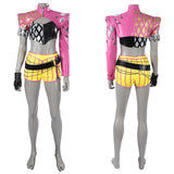 Dead by Daylight Mina Key Women Pink Outfit Cosplay Costume Halloween Carnival Party Suit
