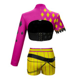 Dead by Daylight Mina Key Women Purple Outfit Cosplay Costume Halloween Carnival Party Suit