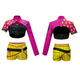 Dead by Daylight Mina Key Women Purple Outfit Cosplay Costume Halloween Carnival Party Suit