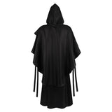 Dead by Daylight The Ghost Face Black Robe Cosplay Costume Halloween Carnival Party Suit