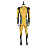 Deadpool 3 Wolverine Yellow Printed Combat Jumpsuit Cosplay Costume Outfits Halloween Carnival Suit